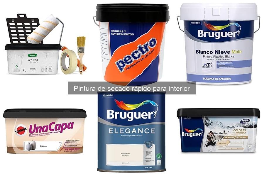 Acabados de pintura de secado rápido: opciones y aplicaciones