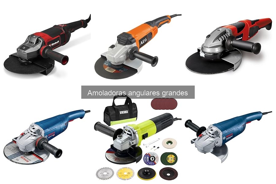 Accesorios esenciales para amoladoras angulares grandes