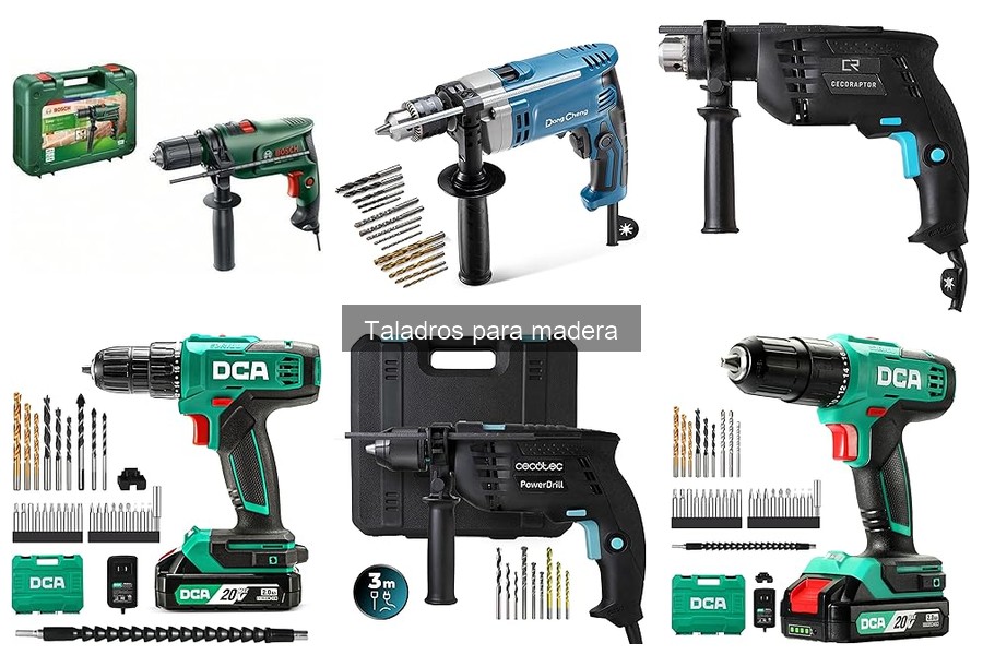 Accesorios esenciales para taladros de madera: ¡Mejoras necesarias!