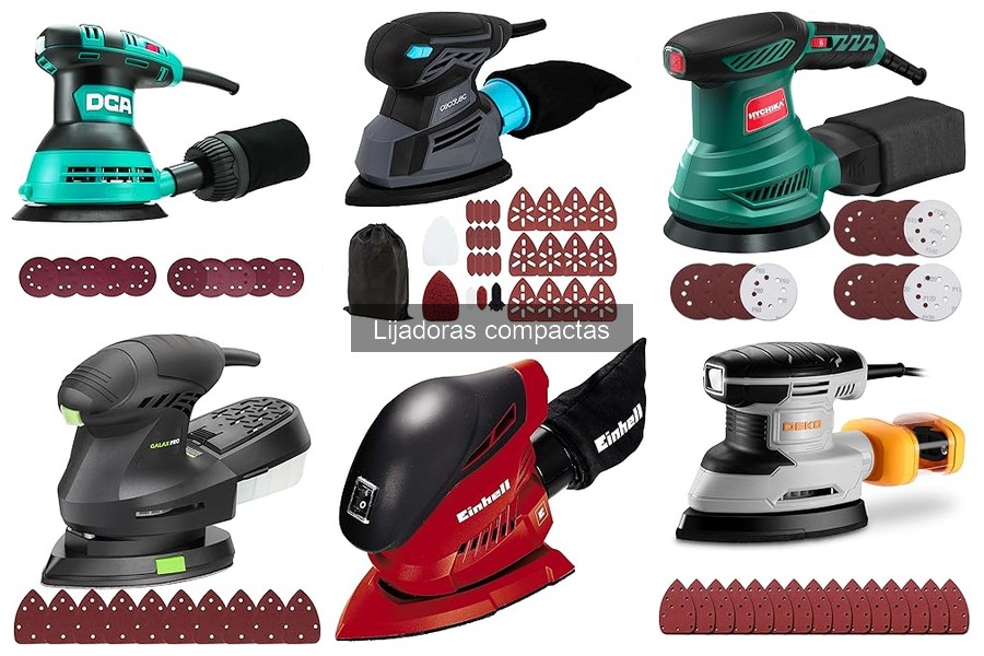 Accesorios imprescindibles para lijadoras compactas