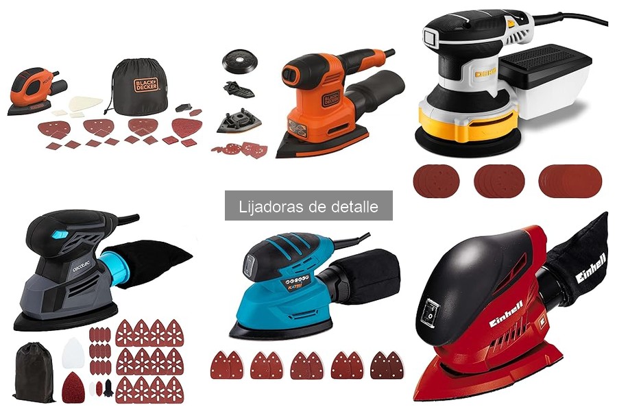 Alternativas a la lijadora de detalle para proyectos pequeños
