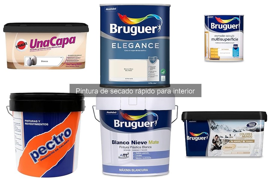 Alternativas a la pintura de secado rápido para interiores