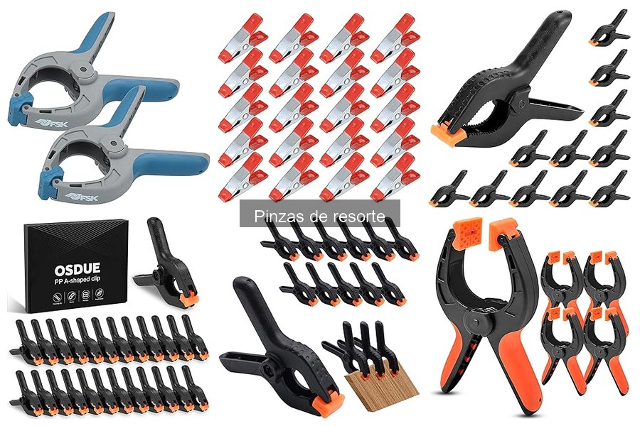 Alternativas a las pinzas de resorte en bricolaje