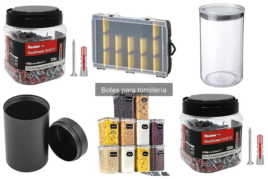 Botes para tornillería: guía de compra para principiantes