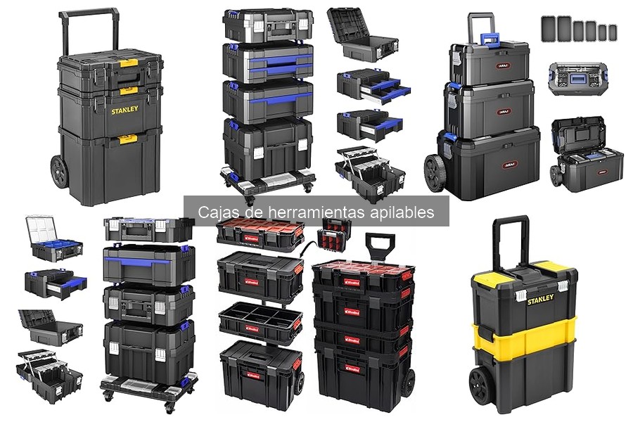 Cajas de herramientas apilables ideales para aficionados al bricolaje