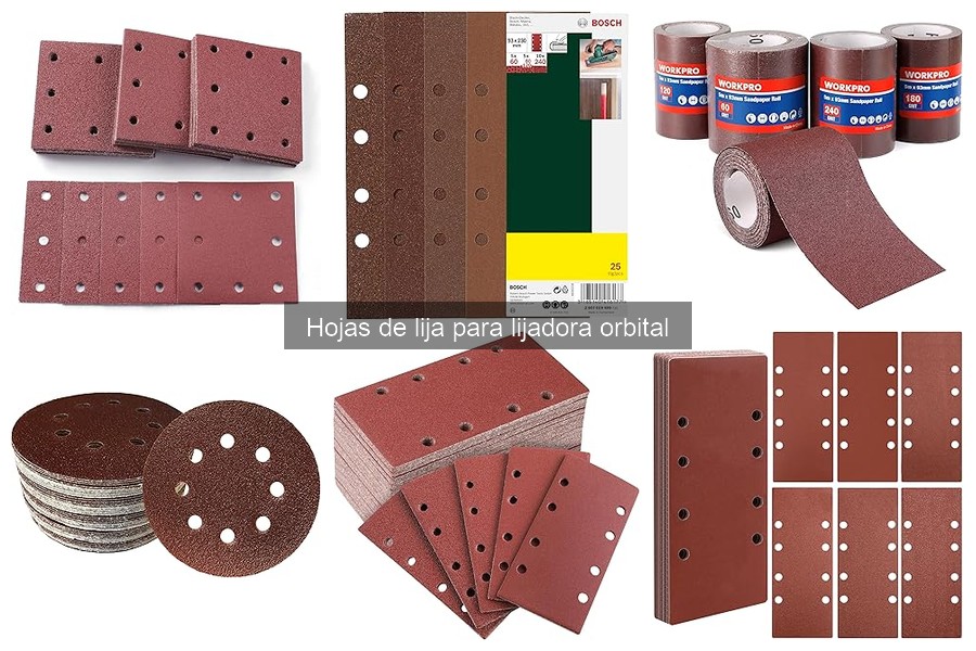 Características de las Hojas de Lija para Lijadora Orbital