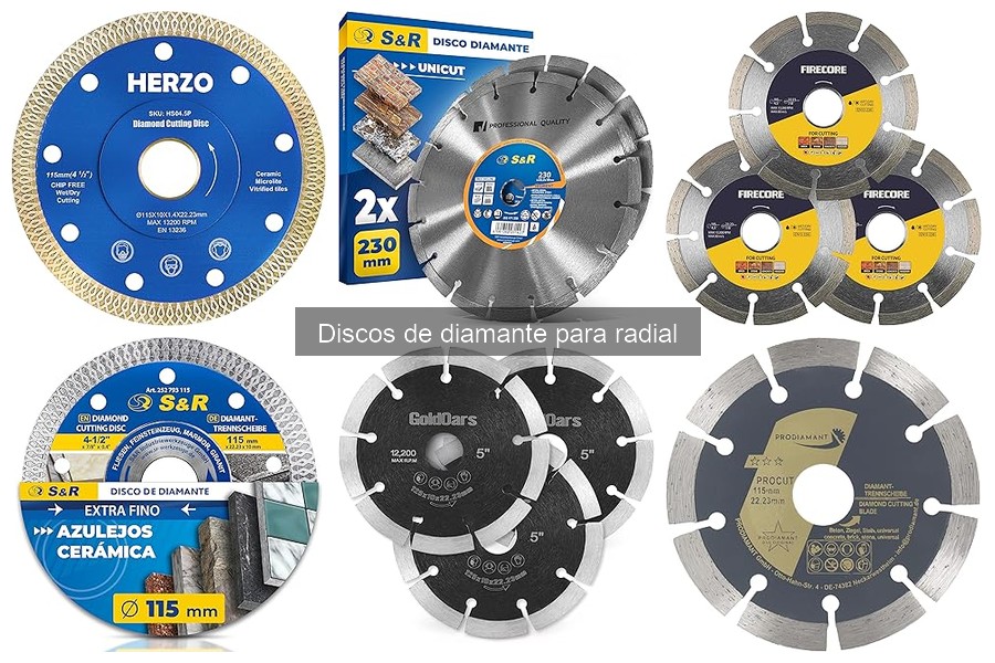 Cómo elegir el disco de diamante adecuado para tu radial