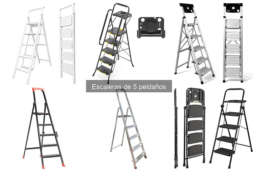Cómo usar correctamente una escalera de 5 peldaños