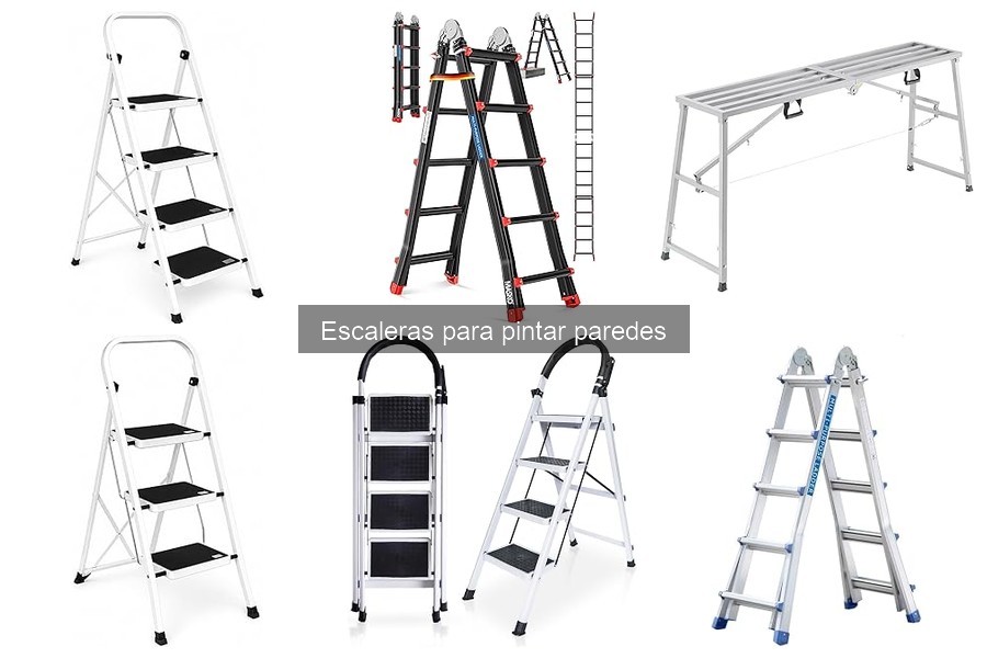 Cómo utilizar correctamente una escalera para pintar paredes