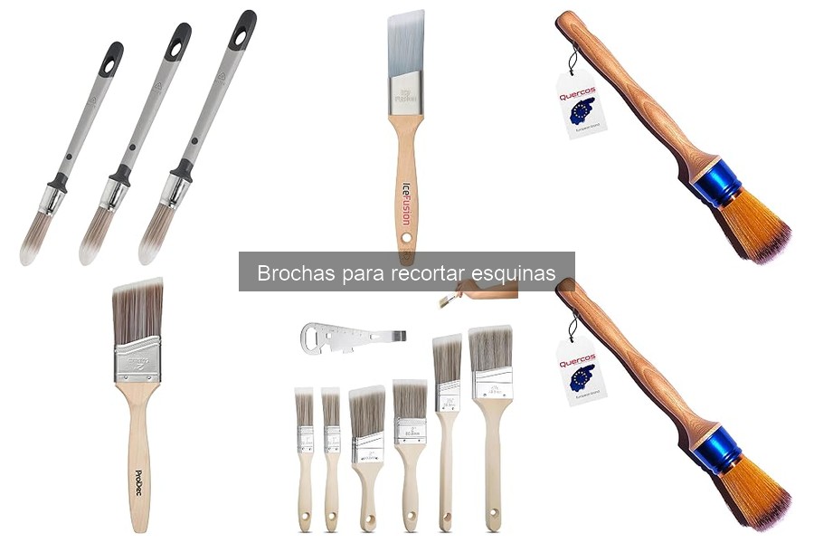 Comparativa: Brochas para recortar esquinas vs. pinceles