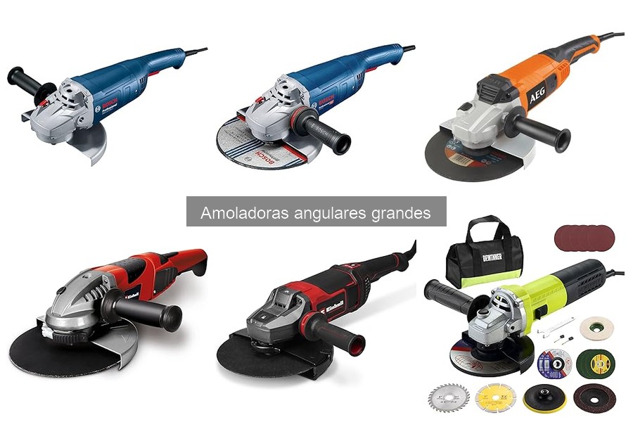 Comparativa de Amoladoras Angulares Grandes: Marcas Líderes