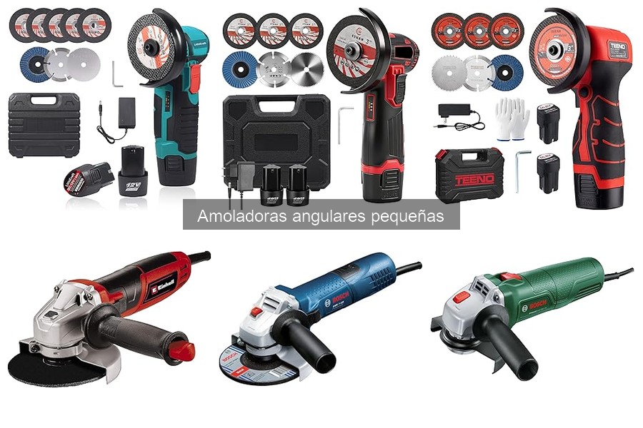 Comparativa de Amoladoras Angulares Pequeñas de Bosch y Más