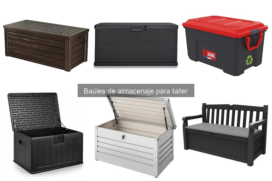 Comparativa de baúles de almacenaje para taller: SUNDIS, Keter y Gardebruk