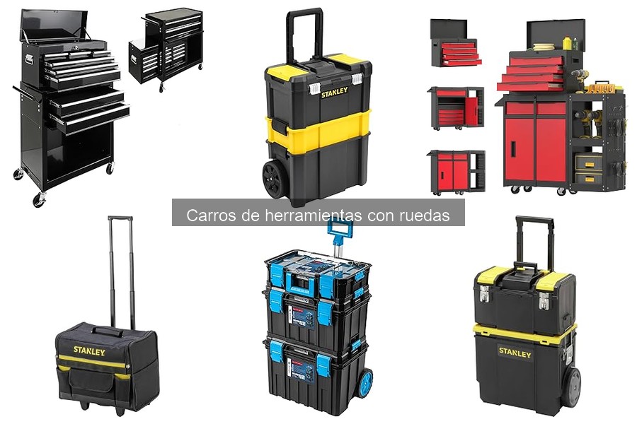 Comparativa de carros de herramientas con y sin ruedas