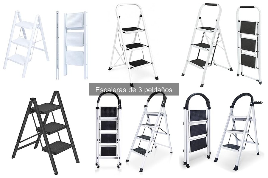 Comparativa de Escaleras de 3 Peldaños: UZIRO vs SONGMICS