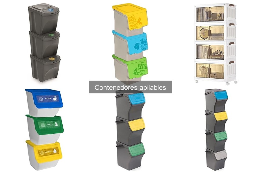 Comparativa de materiales en contenedores apilables