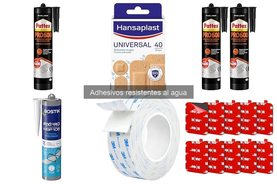 Comparativa de mejores adhesivos resistentes al agua