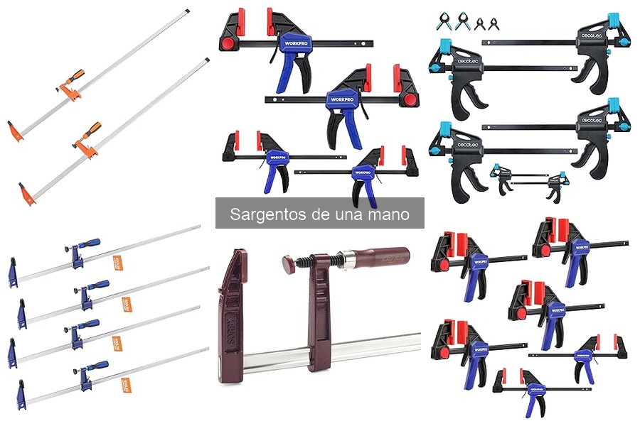 Comparativa de Sargentos de Una Mano: Mejores Opciones 2023