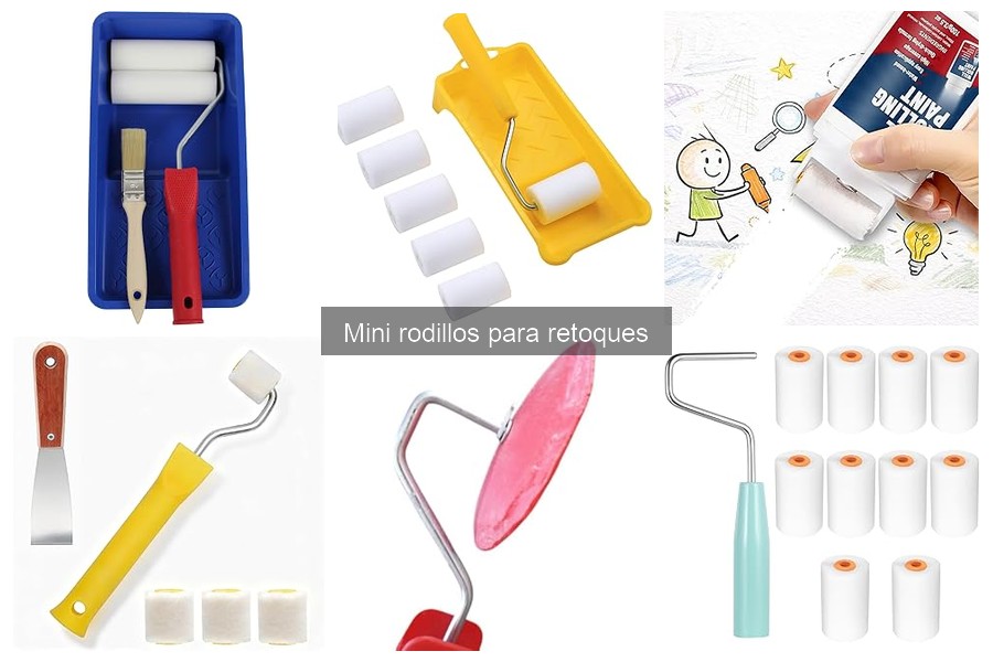 Consejos para usar mini rodillos en retoques de pintura