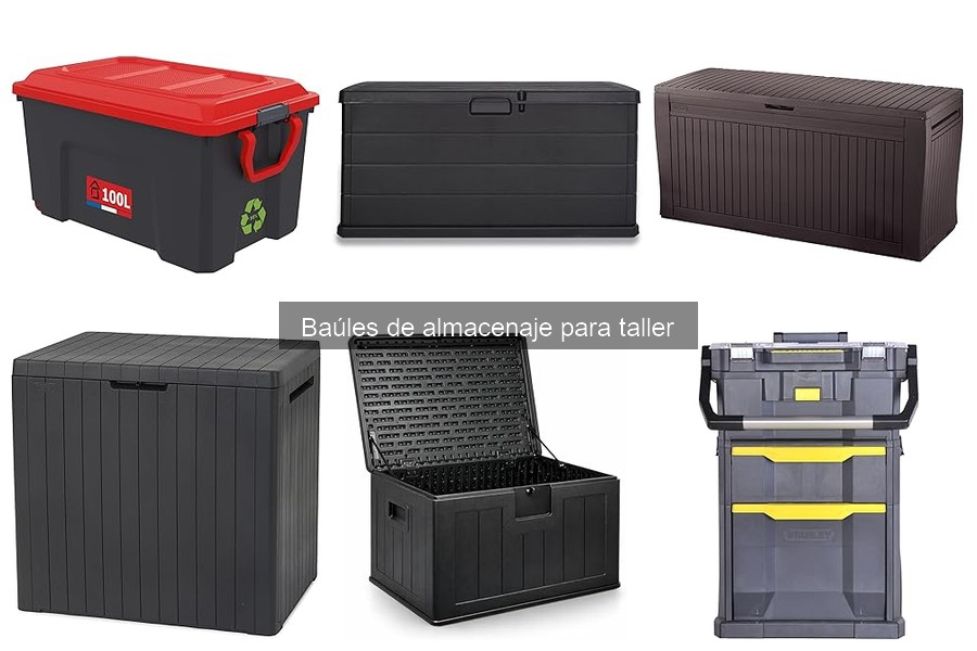 ¿Cuánto pesa un baúl de almacenaje para taller?