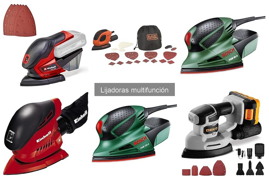 Diferencias entre lijadoras multifunción y convencionales