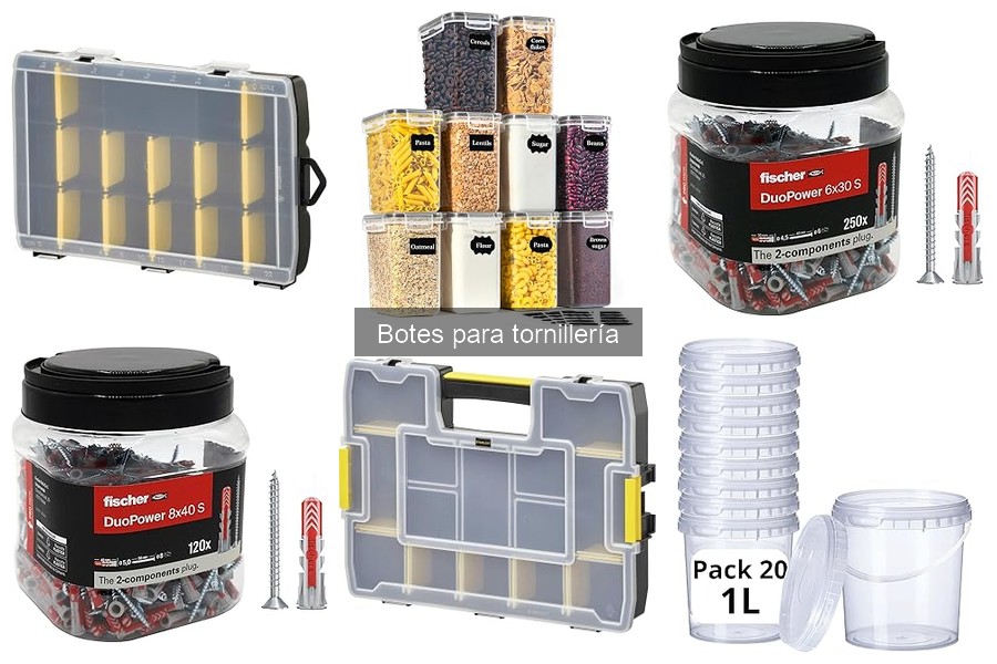 Dónde comprar botes para tornillería a buen precio