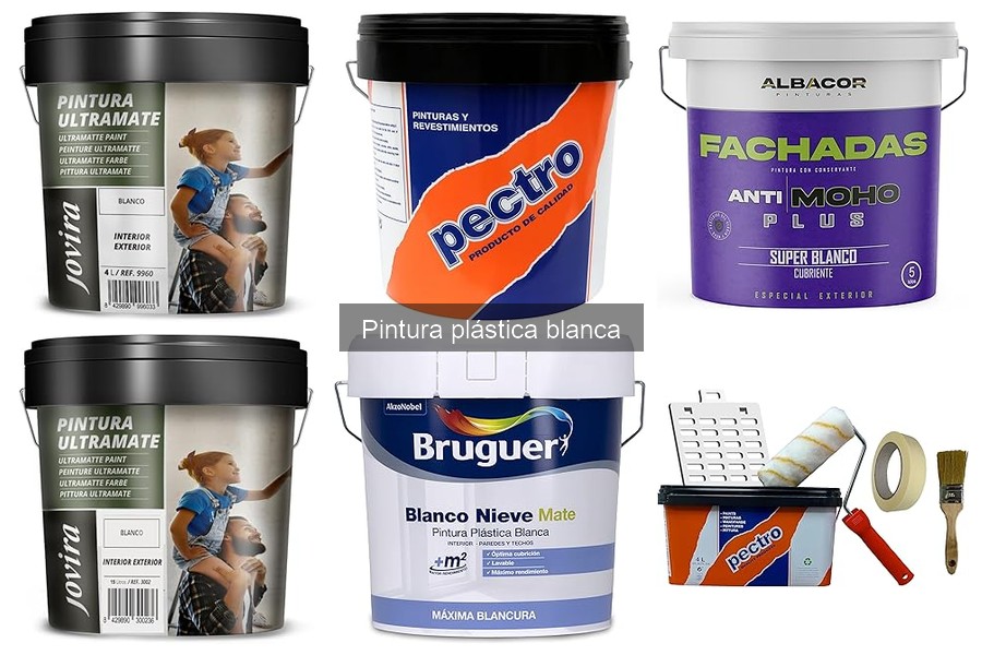 ** Dónde comprar pintura plástica blanca al mejor precio