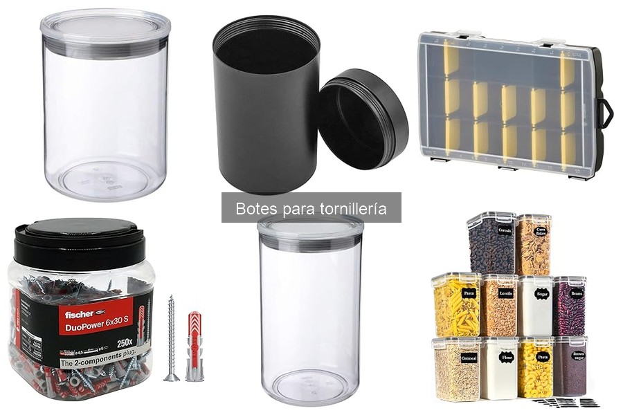 Errores comunes al mantener botes para tornillería
