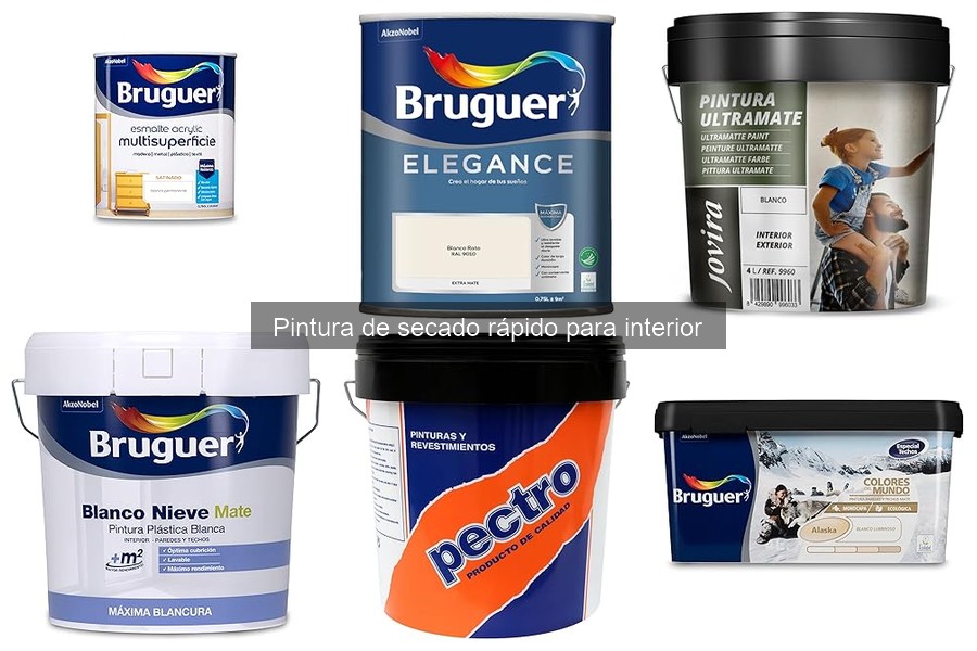 ¿Es segura la pintura de secado rápido para interiores?