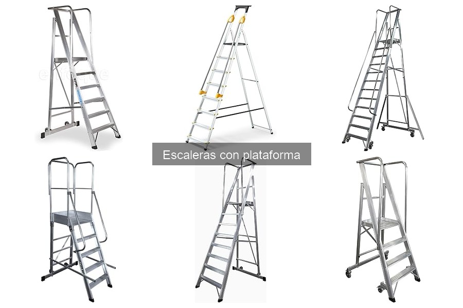 Escaleras con plataforma: Dónde comprarlas a buen precio