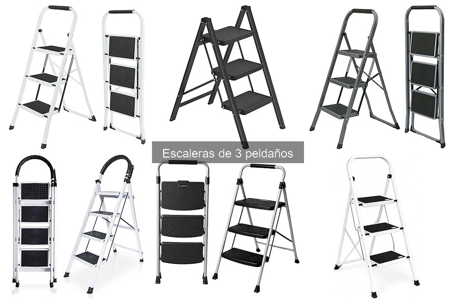 Escaleras de 3 peldaños con características especiales