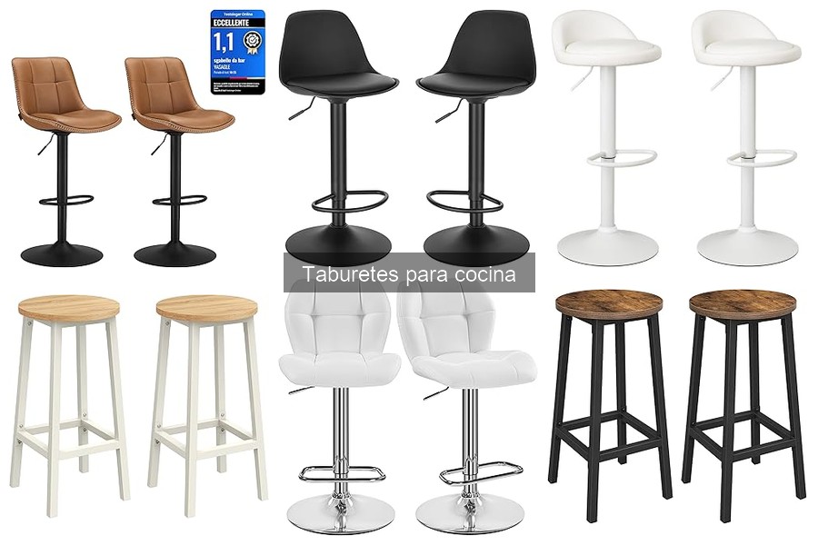 Estilos de taburetes de cocina: moderno, rústico e industrial