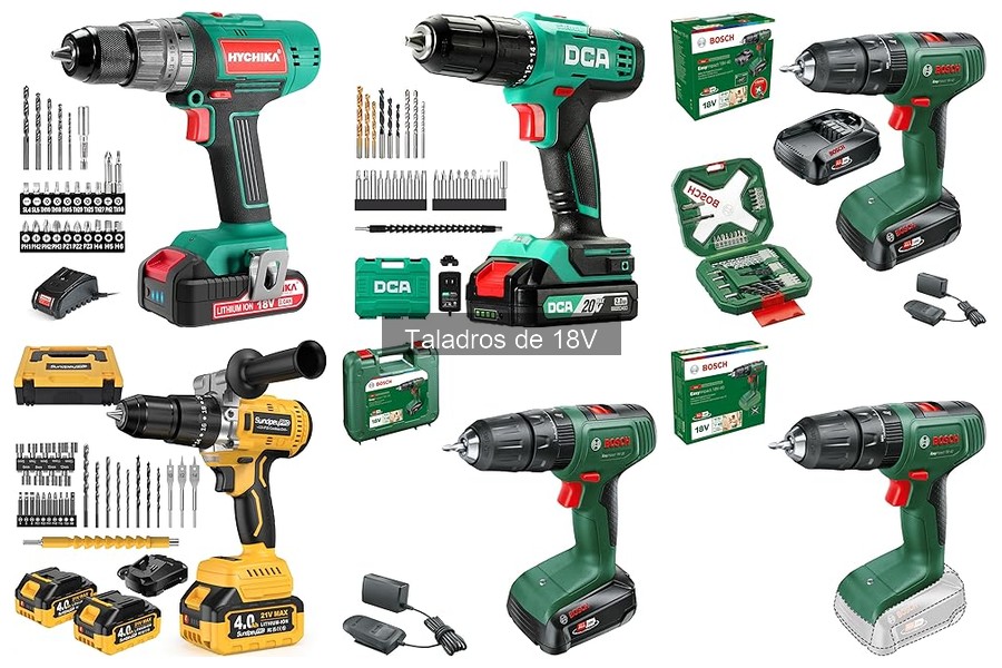 La mejor batería para un taladro de 18V: comparativa y recomendaciones