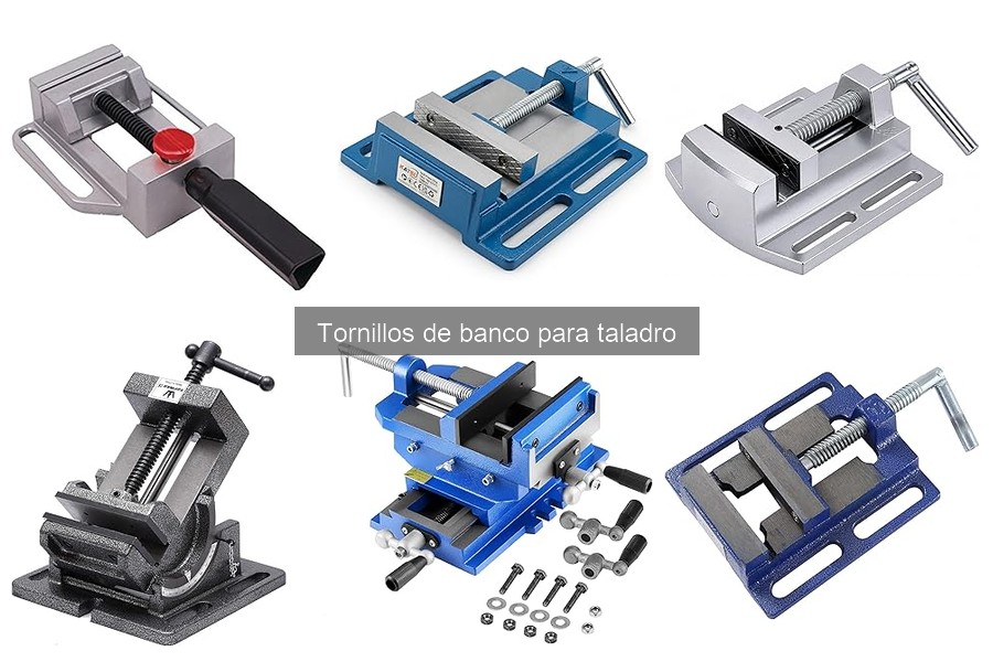 Mantenimiento eficaz de tornillos de banco para taladro