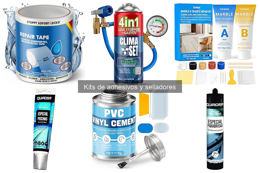 Mantenimiento y almacenamiento de kits de adhesivos y selladores