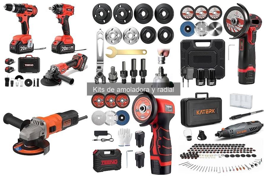 Mantenimiento y limpieza de kits de amoladora y radial
