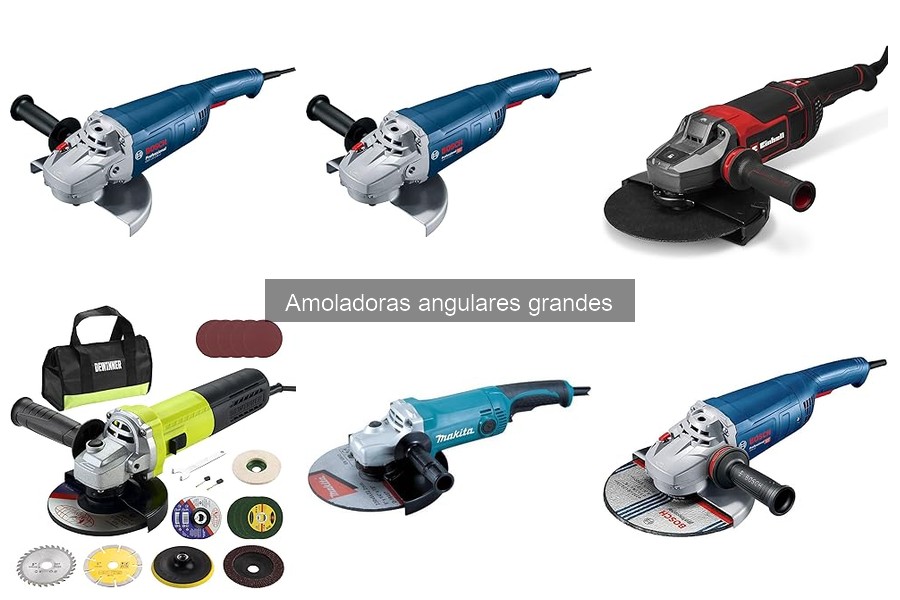 Mejores amoladoras angulares grandes: comparativa 2023