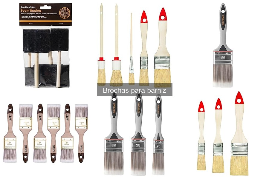 Mejores brochas para barniz según la superficie
