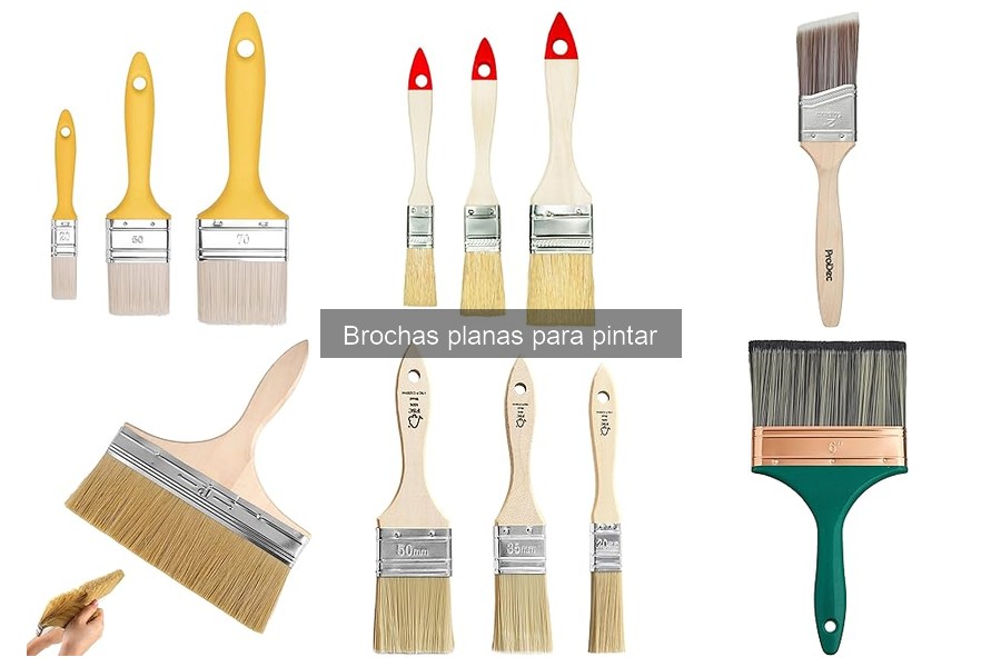 Mejores brochas planas para acabados profesionales