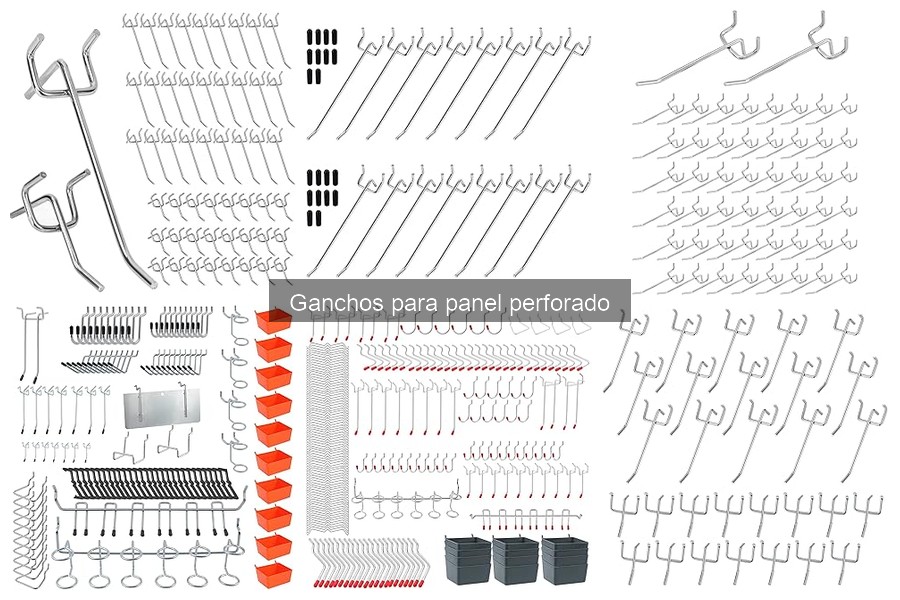 Mejores ganchos para herramientas en panel perforado