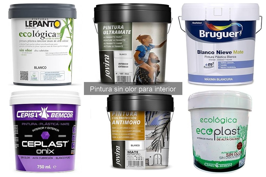 Mejores marcas de pintura sin olor para interiores