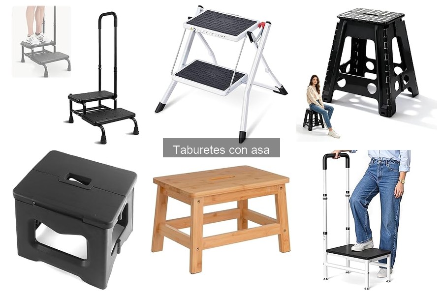 Mejores taburetes con asa para interiores: selección y comparativa