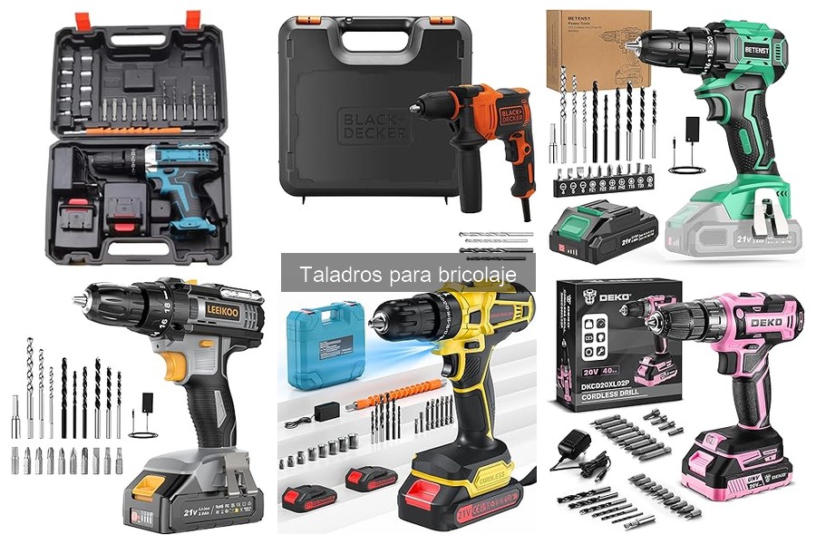 Mejores taladros para principiantes en bricolaje: comparativa
