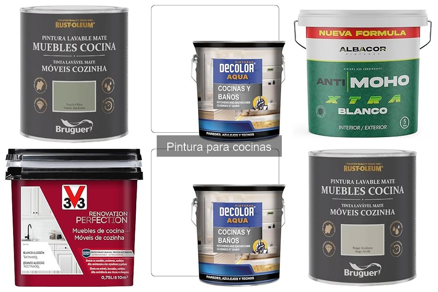 Mejores tipos de pintura para cocinas: características y recomendaciones
