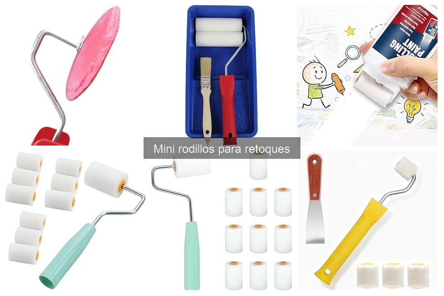 Mini rodillos ideales para pintar superficies rugosas