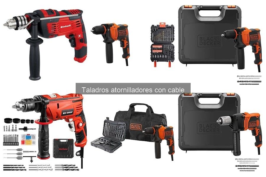 Opiniones sobre Taladros Atornilladores con Cable y Comparativa