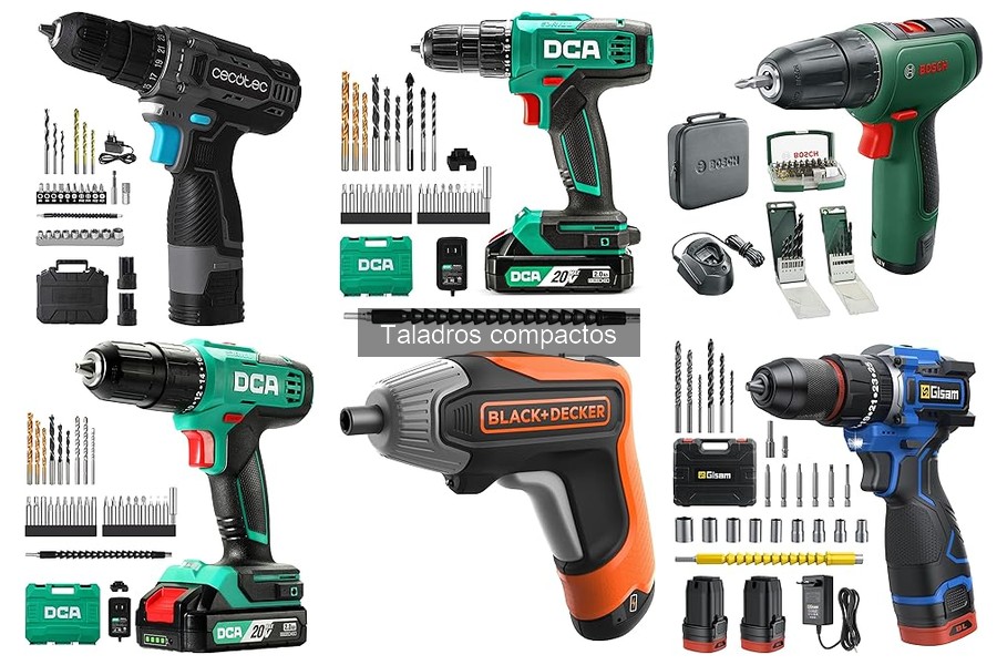 Opiniones sobre taladros compactos Bosch y DCA