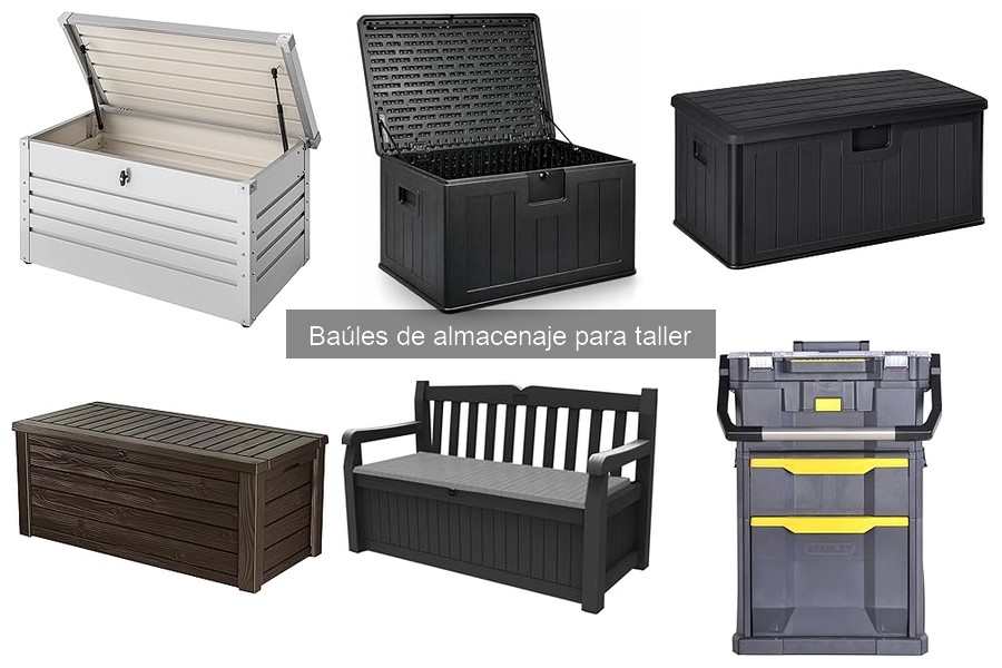 Organiza tu taller con baúles de almacenaje eficaces