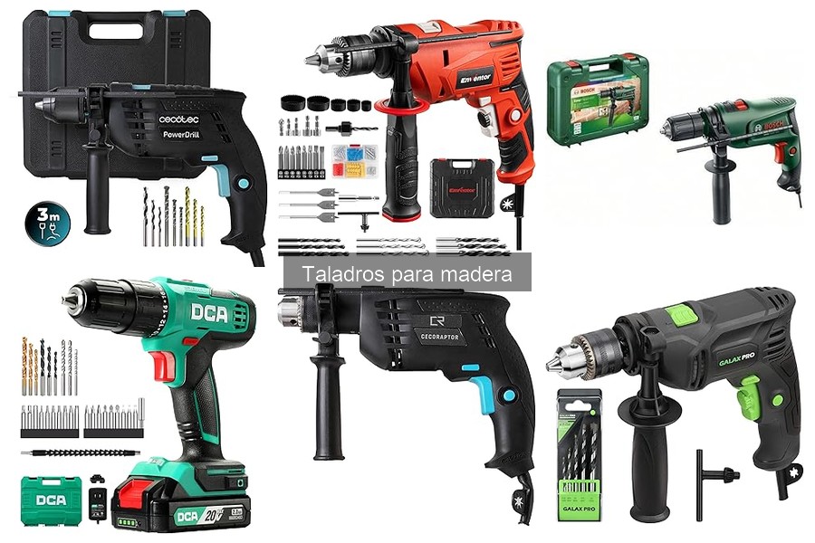 Precio promedio de taladros para madera: guía y características
