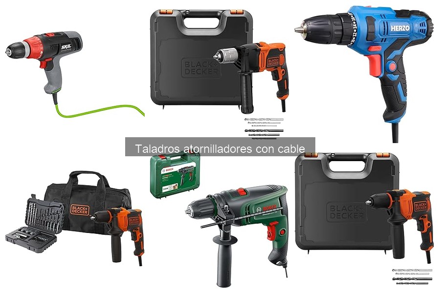Problemas comunes de taladros atornilladores con cable y soluciones